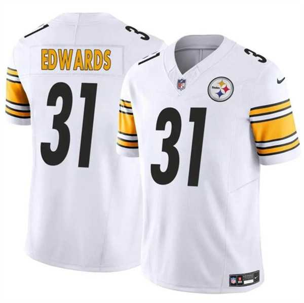 Men & Women & Youth Pittsburgh Steelers #31 Daijun Edwards White 2024 F.U.S.E. Vapor Untouchable Limited Football Stitched Jersey